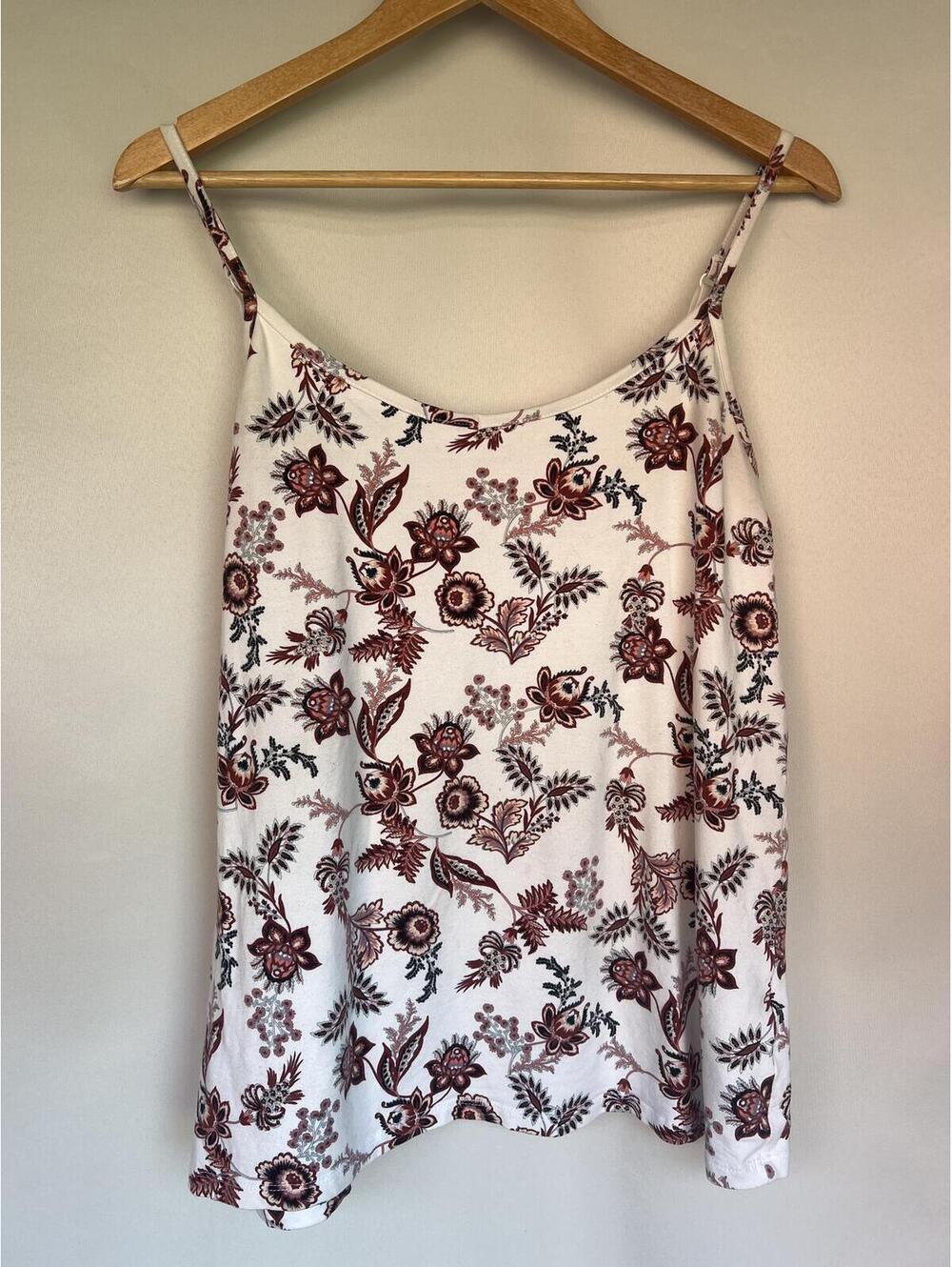 JC Jeans Floral Camisole Tank Top Women's Medium